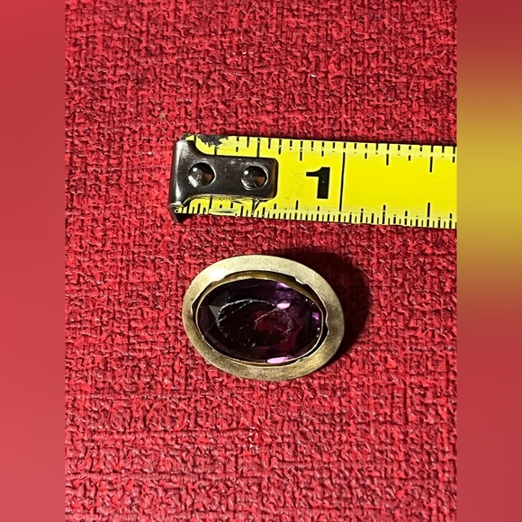 Antique Victorian Glass Oval Cabochon Lovely Brooch/Pin - Picture 7 of 13